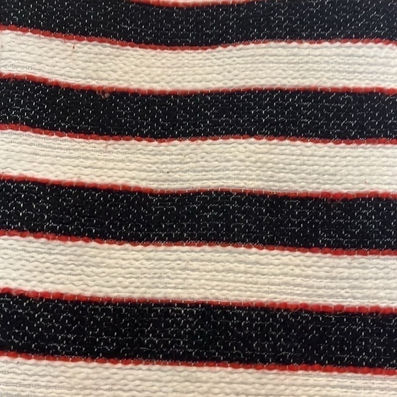 Banana Republic Boucle Tweed Striped Red White and Blue Sheath Dress size 0 - Picture 5 of 8